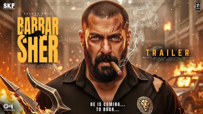 High-intensity fight scene from the Babbar Sher Hindi trailer showing the protagonist in action, performing thrilling stunts and engaging in combat.